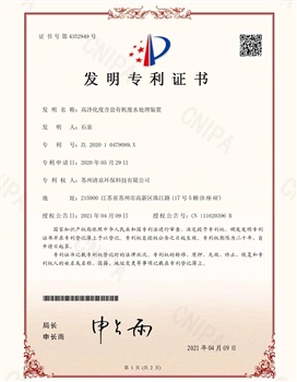 高凈化度含鹽有機廢水處理裝置